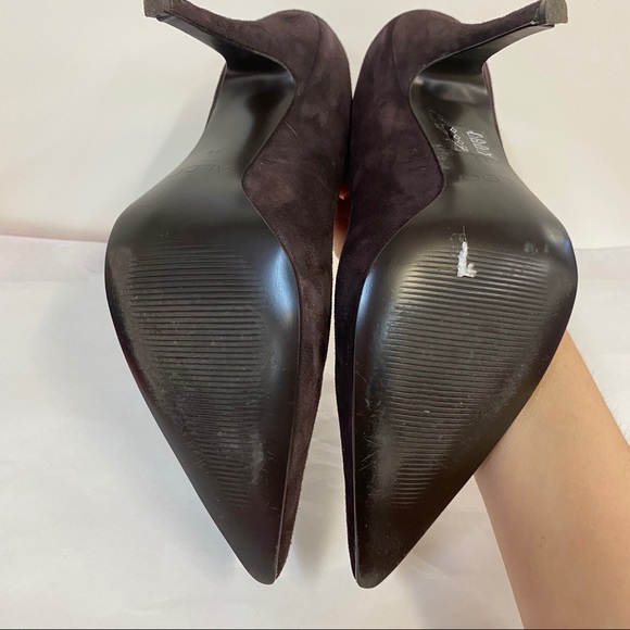 Aldo Brown Suede Leather Pointy Toe Heels, Shoes - Picture 7 of 8